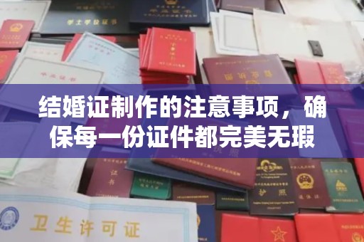 五莲结婚证制作的注意事项，确保每一份证件都完美无瑕