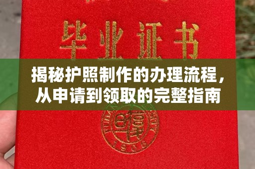 五莲揭秘护照制作的办理流程，从申请到领取的完整指南