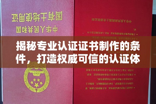 五莲揭秘专业认证证书制作的条件，打造权威可信的认证体系